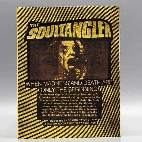 Bleeding Skull - The Soultangler Blu-Ray with Slipcover featuring horror imagery and bold text.