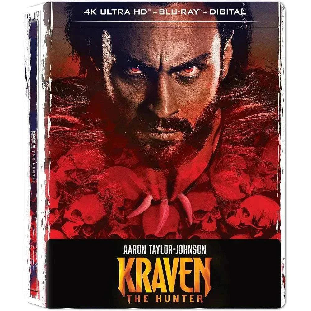 Kraven The Hunter 4K UHD Blu-Ray Digital Steelbook Cover