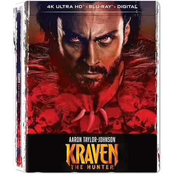 Kraven The Hunter 4K UHD Blu-Ray Digital Steelbook Cover