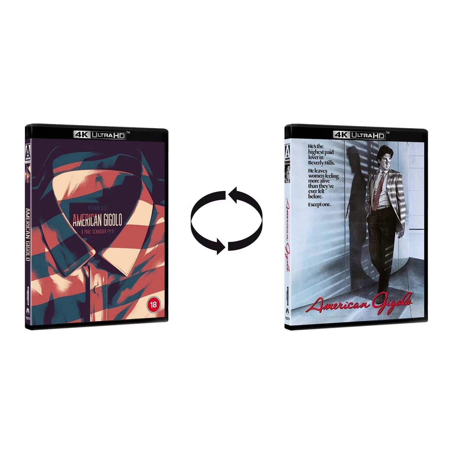 American Gigolo Limited Edition 4K Ultra HD box set with reversible artwork and extras.