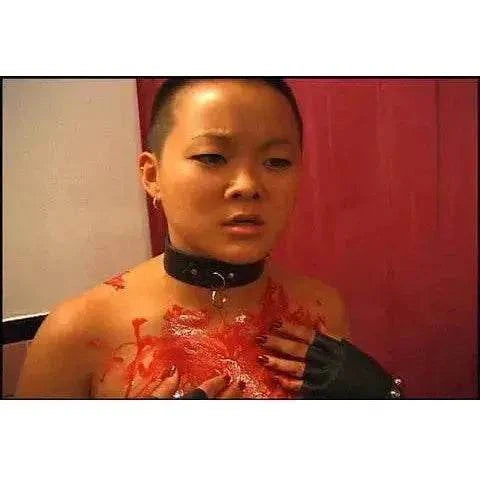 Saturn's Core Sixteen Tongues Blu-Ray with slipcover featuring a scene with a blood-stained character and cyberpunk themes.