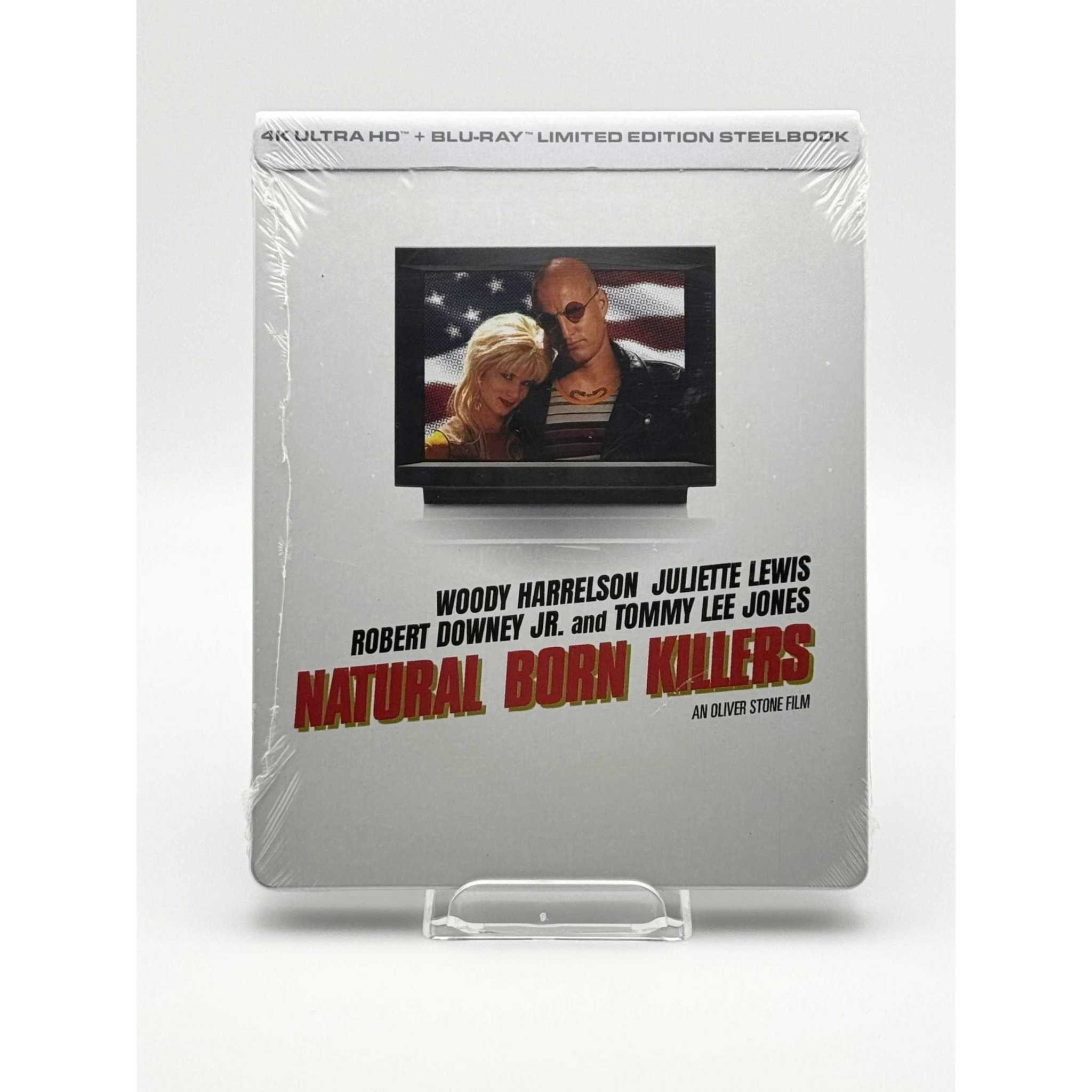 Natural Born Killers 4K UHD + Blu-ray Limited Edition Steelbook live front cover image