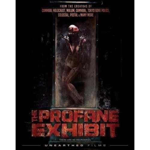 The Profane Exhibit Blu-Ray with slipcover, horror anthology film, Unearthed Films.