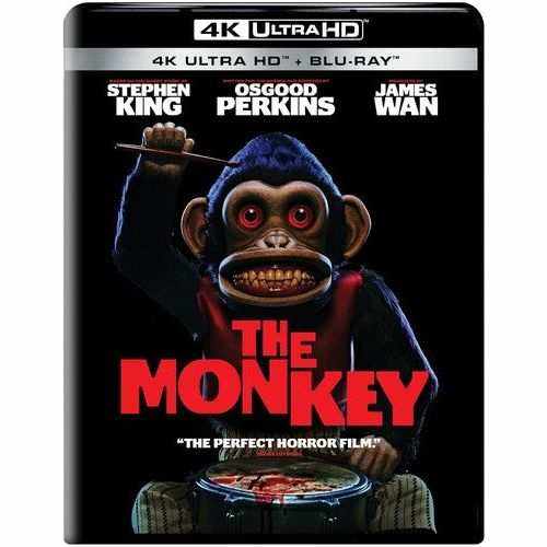 The Monkey 4K UHD + Blu-Ray with slipcover featuring horror-themed art.