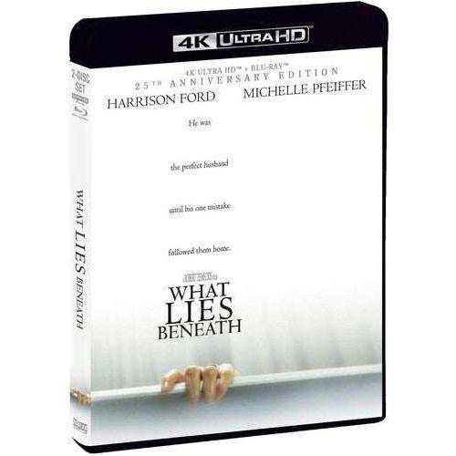 4K UHD Blu-Ray of "What Lies Beneath" 25th Anniversary Edition with limited edition slipcover.