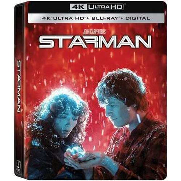 Starman 4K UHD Steelbook featuring characters in red-themed cover art.