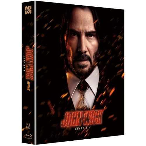 John Wick Chapter 4 Blu-ray steelbook full slip edition with Keanu Reeves cover art