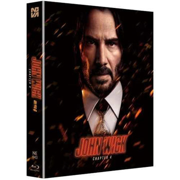 John Wick Chapter 4 Blu-ray steelbook full slip edition with Keanu Reeves cover art