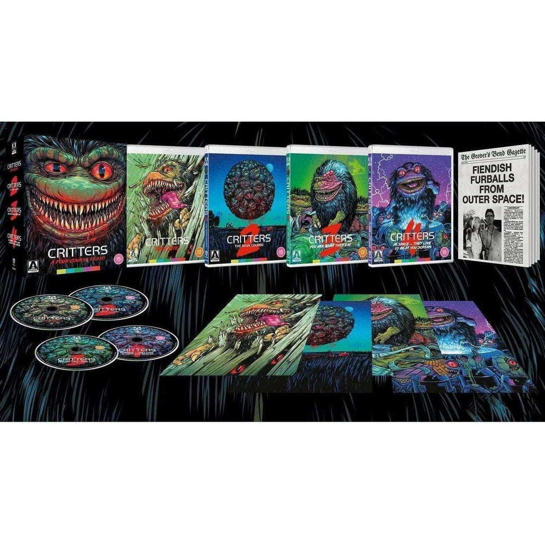 Critters - A Four Course Feast Limited Edition Blu-ray Box Set outer front cover