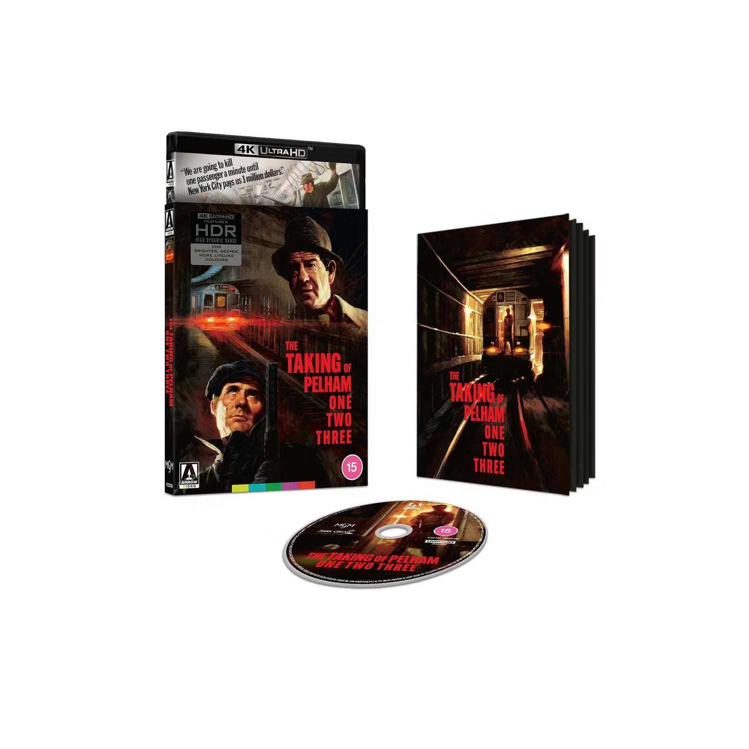 The Taking of Pelham One Two Three 1974 Limited Edition 4K UHD with Slipcover and Booklet.