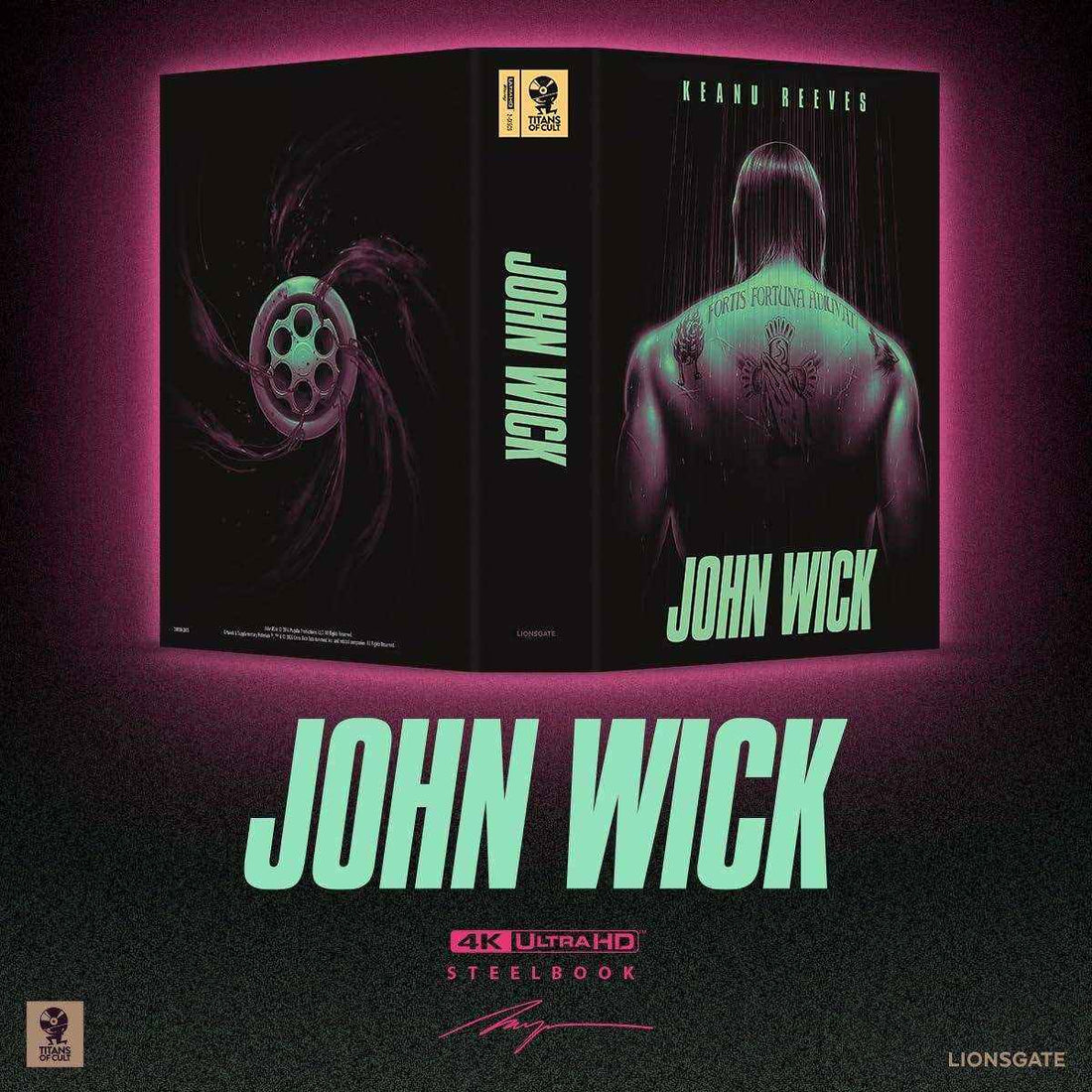 John Wick Titans of Cult Limited Edition Steelbook 4K UHD Blu-Ray Set
