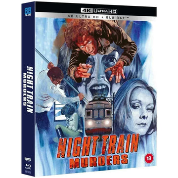 Limited Deluxe Collectors Edition Night Train Murders 4K Ultra HD Blu-Ray with Rigid Slipcase and Extras.