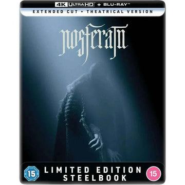 Nosferatu Limited Edition Steelbook 4K UHD Blu-Ray with Extended and Theatrical Versions.