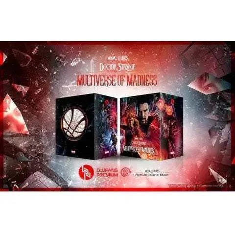 Doctor Strange Multiverse of Madness Discless SteelBook Box Set with exclusive artwork and lenticular slip, BluFans Premium Edition.