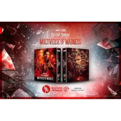 Doctor Strange Multiverse of Madness SteelBook Box Set with exclusive artwork and extras.
