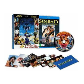 Sinbad and The Eye of The Tiger 1977 Blu-Ray limited edition set with art cards and lenticular hardcase.