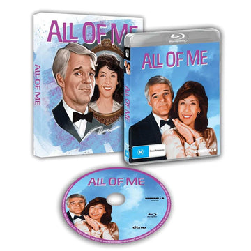 Blu-ray copy of All Of Me (1984) with limited edition slipcover and disc featuring Steve Martin and Lily Tomlin.