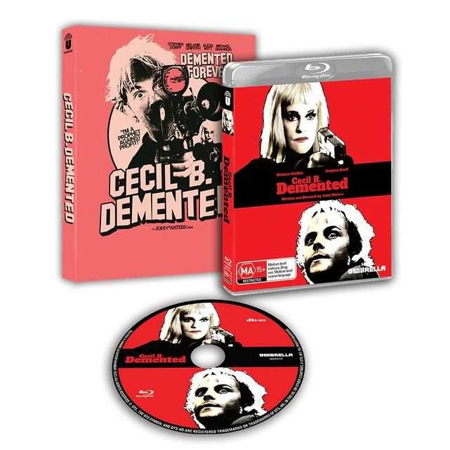 PRE-ORDER Cecil B. Demented 2000 Blu-Ray with limited edition slipcover and disc featuring John Waters cult film artwork