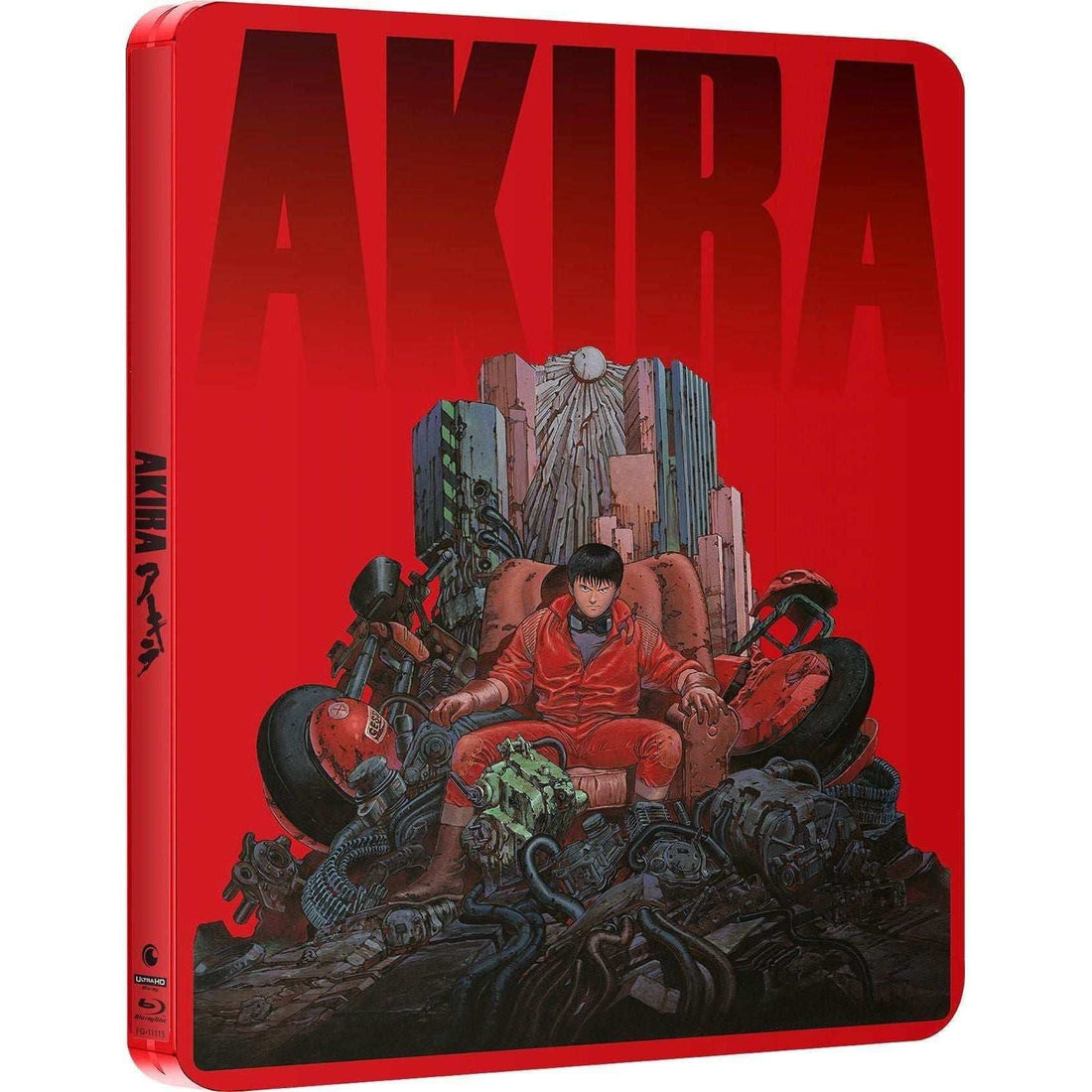 Akira 4K UHD Blu-Ray Limited Edition Steelbook with Neo Tokyo artwork.