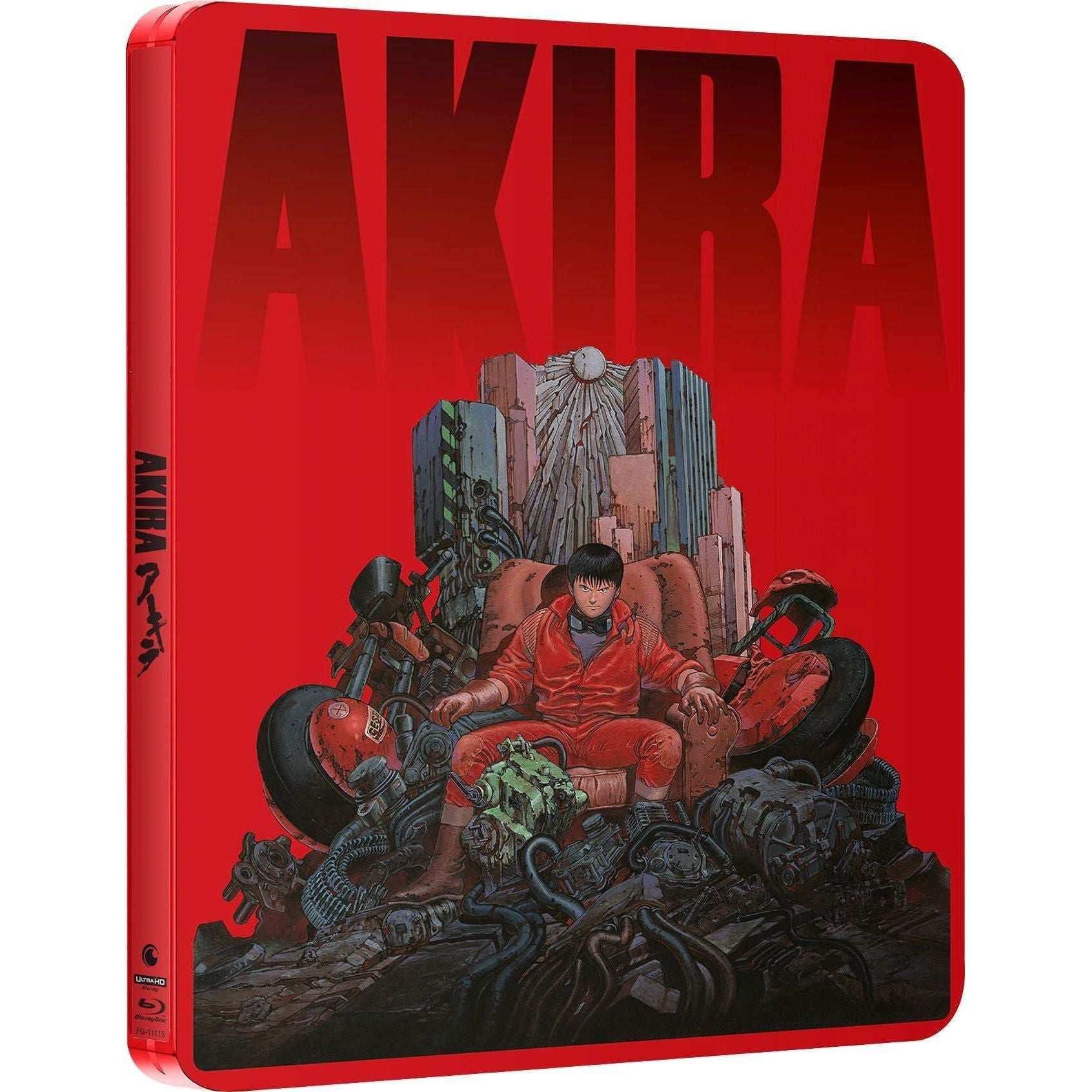 Akira 4K UHD Blu-Ray Limited Edition Steelbook with Neo Tokyo artwork.