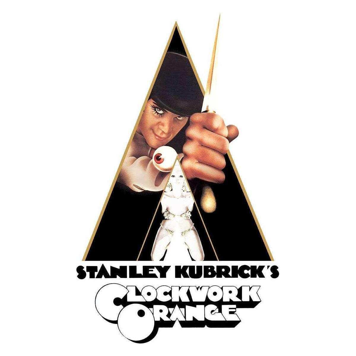 11x17 poster reprint of Clockwork Orange featuring iconic design and title.