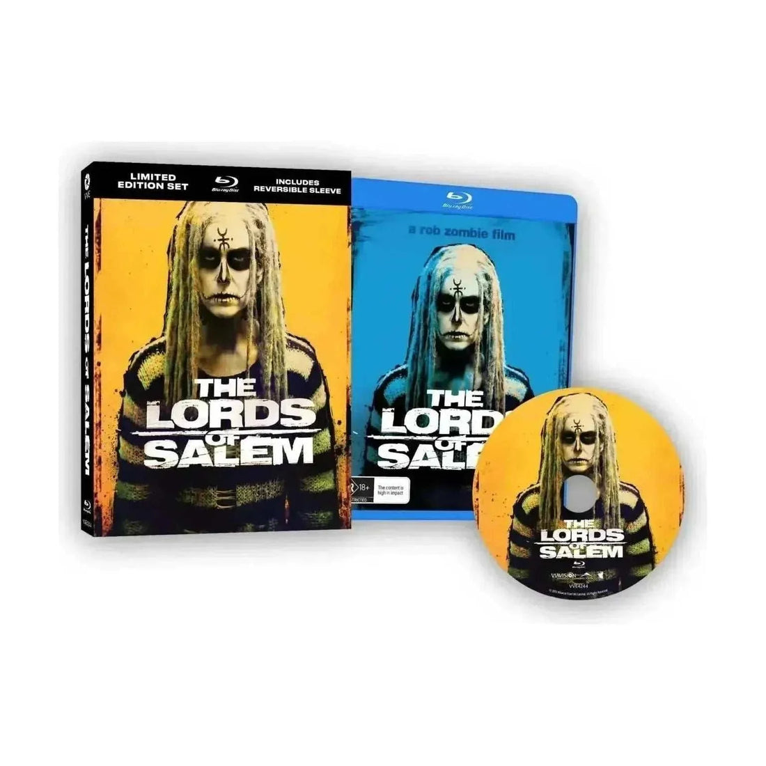 Lords of Salem Blu-ray via vision Limited Edition front cover