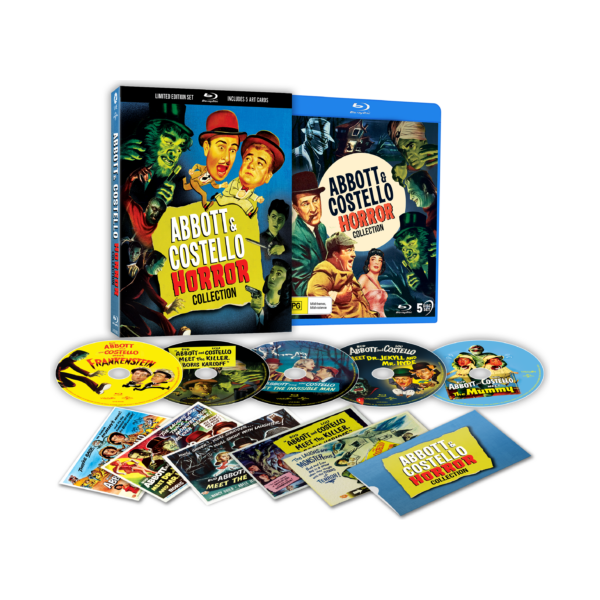 Abbott & Costello Horror Collection (1948-1955) Limited Edition Blu-ray Set with Lenticular Cover and Art Cards outer cover