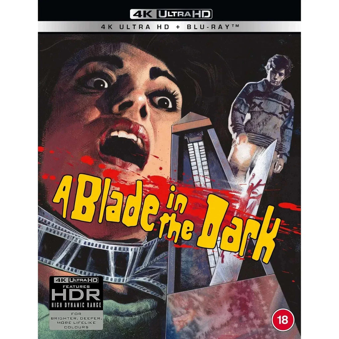 A Blade In The Dark 4K Ultra HD Blu-Ray with slipcover, REGION FREE.