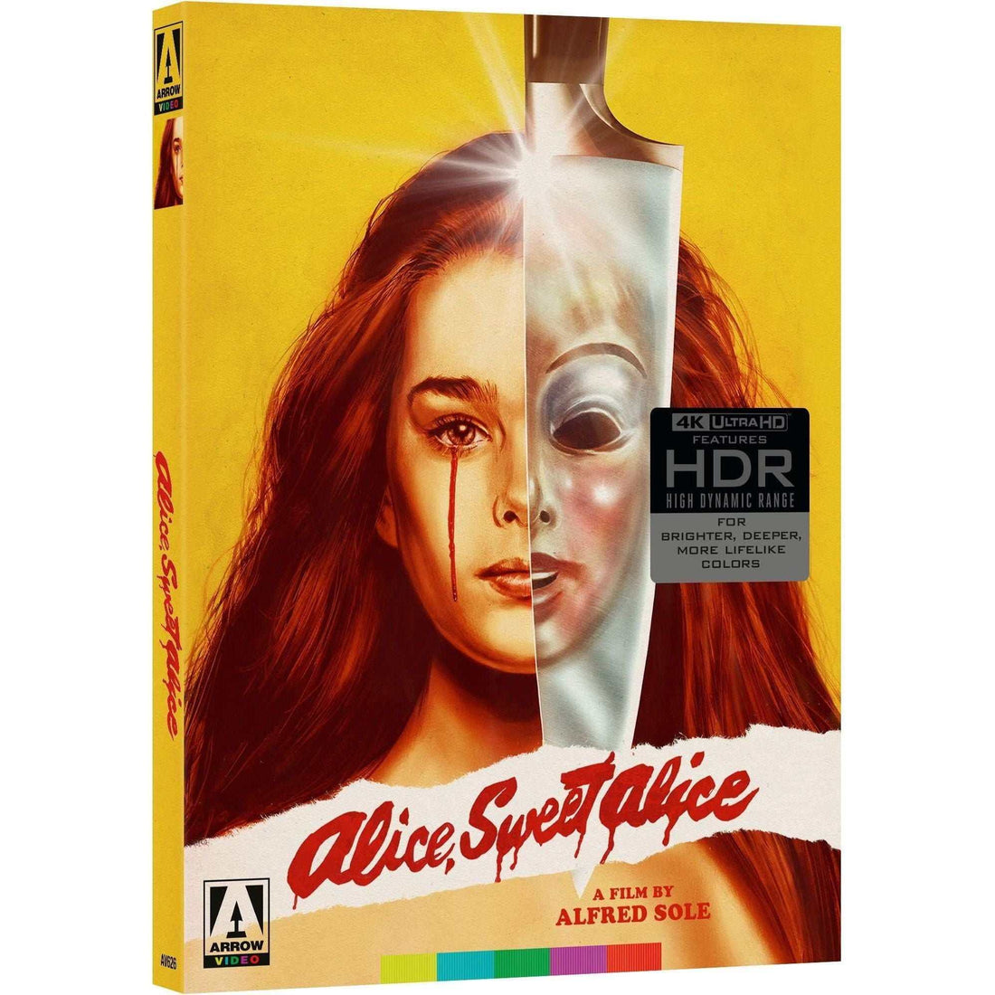 Alice, Sweet Alice Limited Edition 4K UHD with slipcover and booklet featuring dynamic HDR visuals.