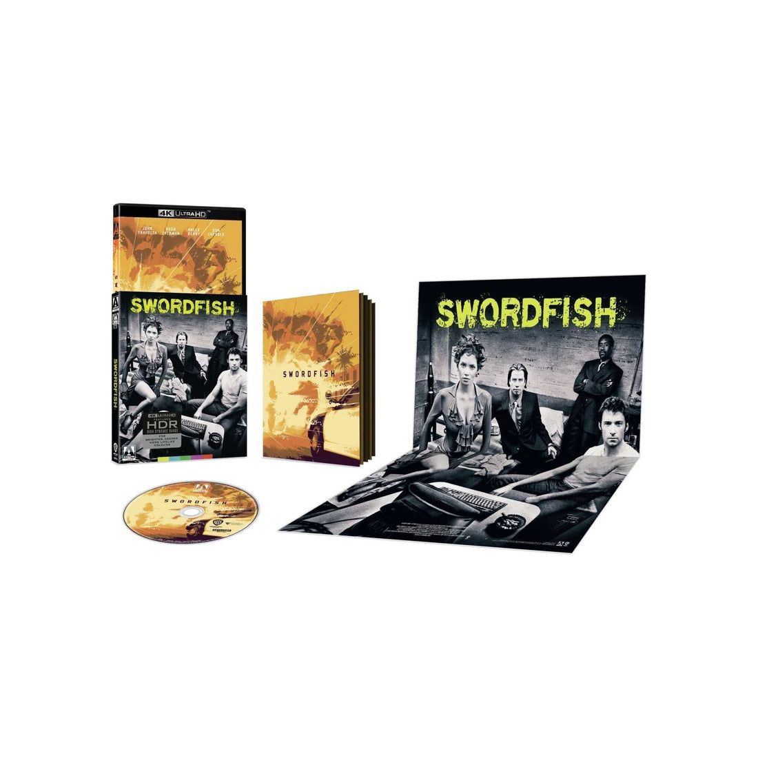 Swordfish Limited Edition 4K UHD with slipcover and extras featuring cast.