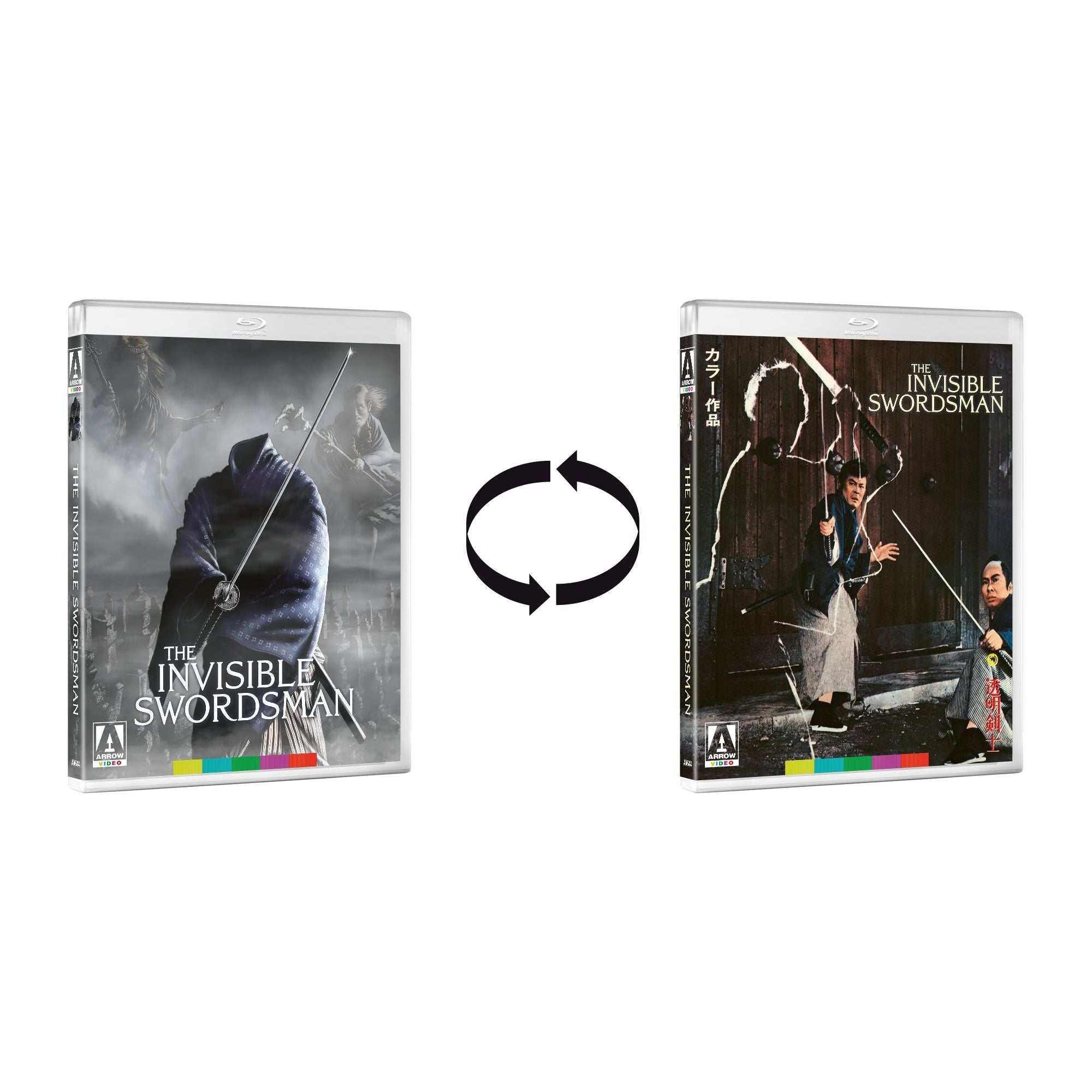 The Invisible Swordsman Limited Edition Blu-Ray with reversible sleeve covers.
