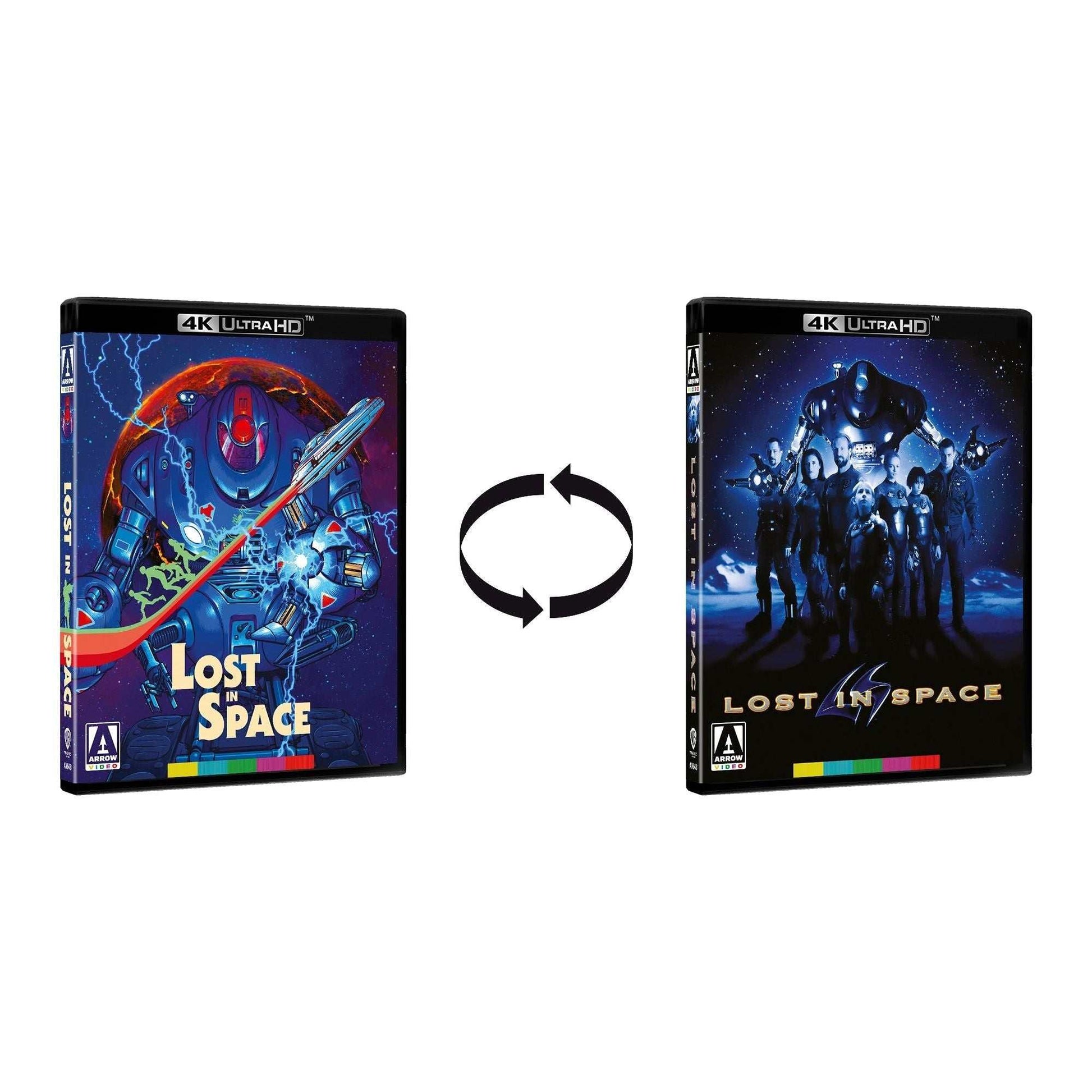 Lost In Space 4K UHD Blu-ray with reversible slipcover and collector's booklet showing original and new artwork