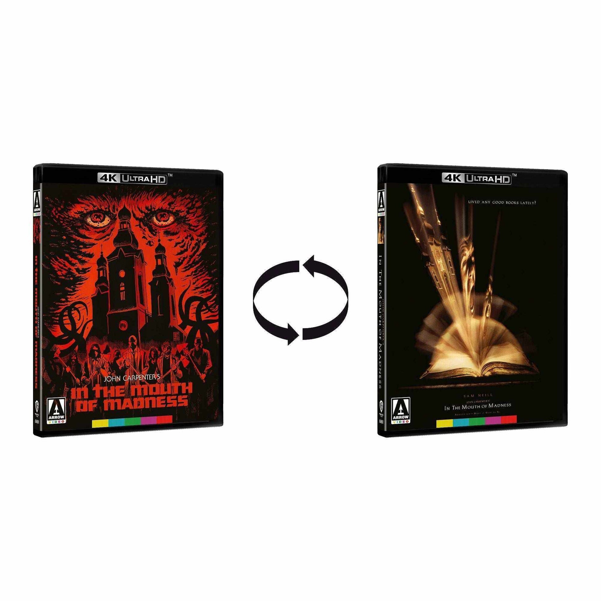 In the Mouth of Madness limited edition 4K Ultra HD Blu-ray with reversible slipcase and collector's extras