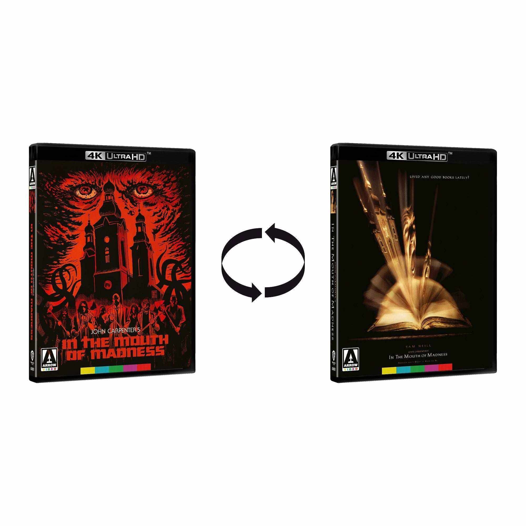 In the Mouth of Madness limited edition 4K Ultra HD Blu-ray with reversible slipcase and collector's extras