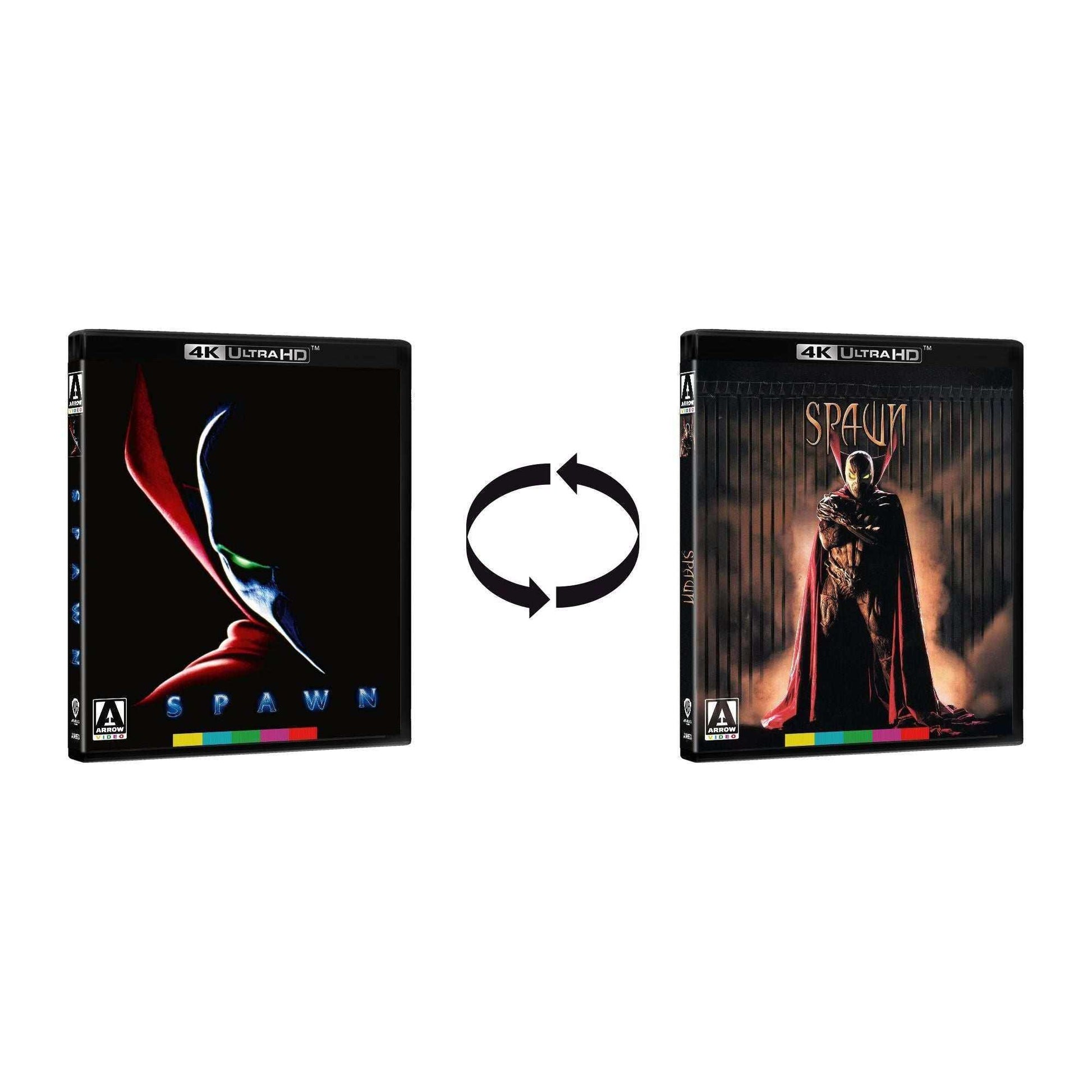 PRE-ORDER Spawn Limited Edition 4K Ultra HD 2-Disc set with reversible slipcover featuring Director's and Theatrical Cuts