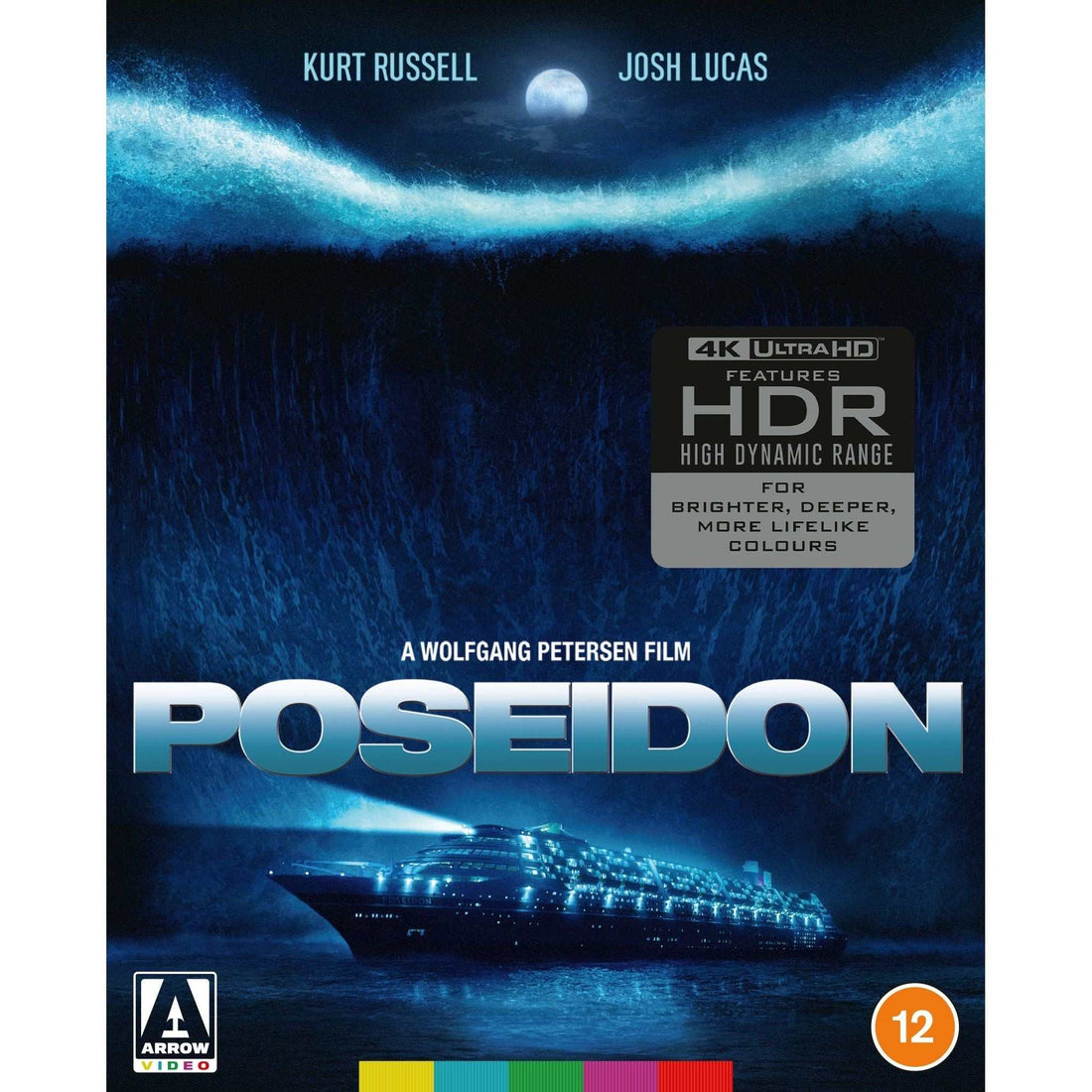 Poseidon Limited Edition 4K UHD Blu-ray with slipcover and booklet featuring disaster movie cover art and disc.