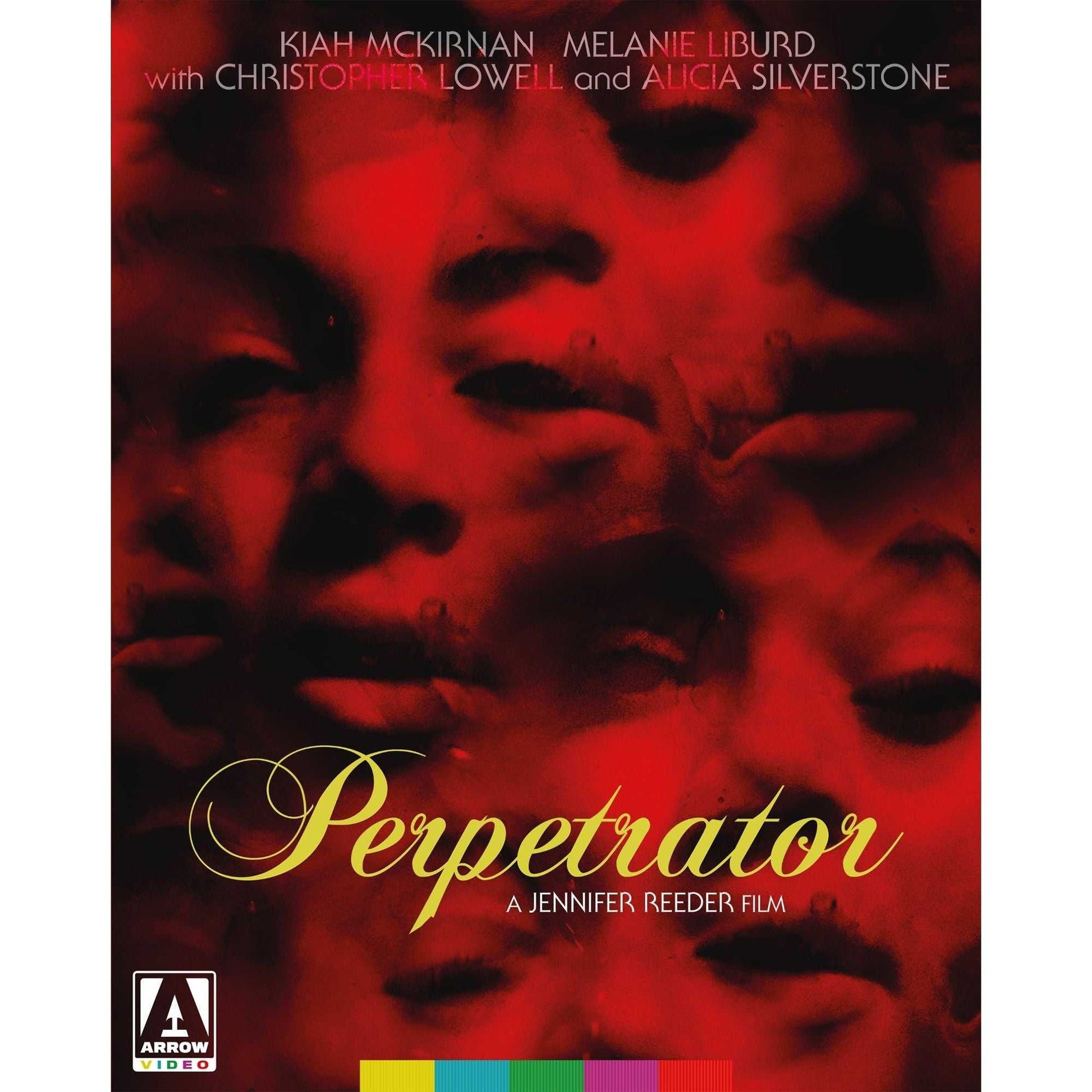 Perpetrator Limited Edition Blu-Ray cover featuring multiple red-toned faces and golden title text.