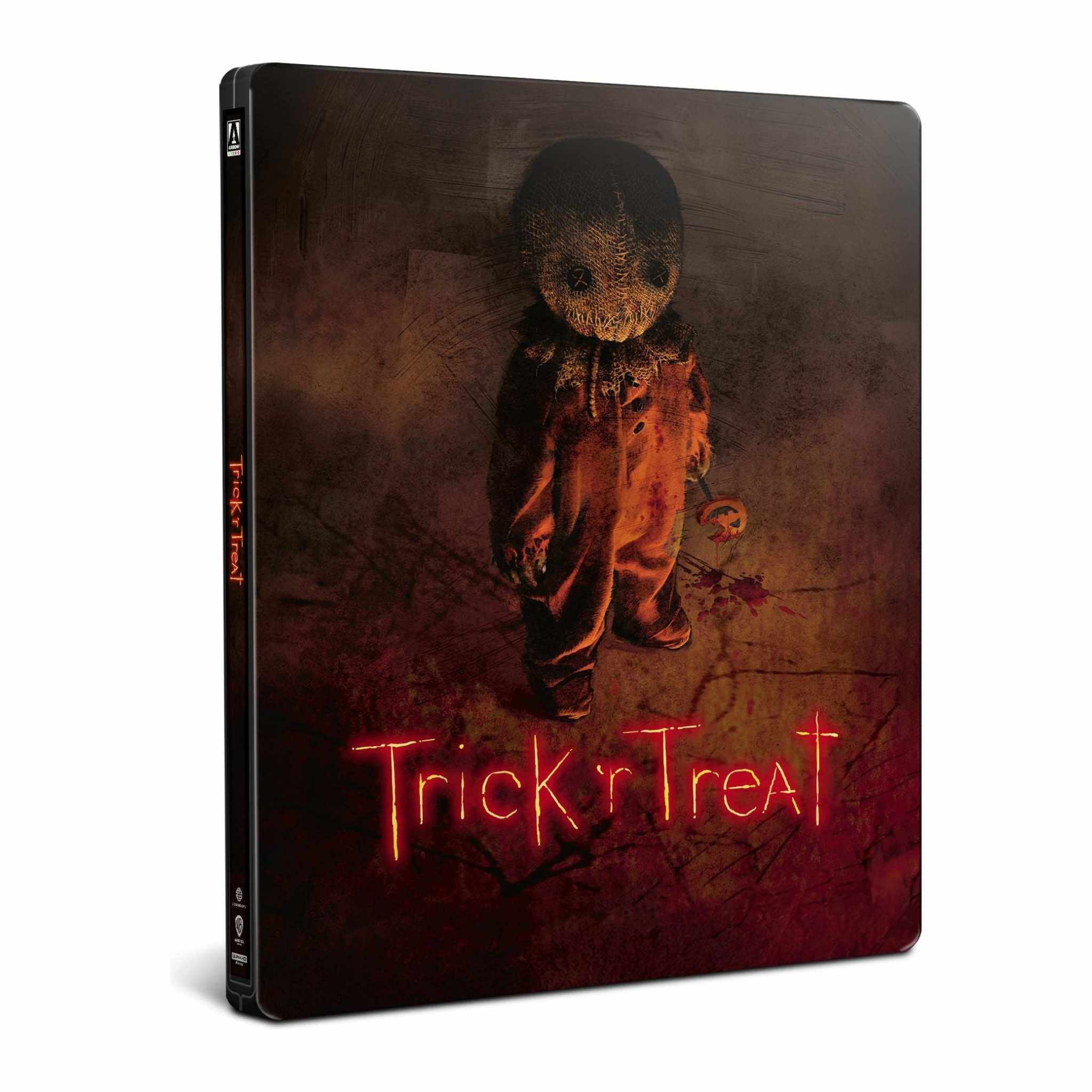 Trick 'r Treat 4K Ultra HD limited edition steelbook with horror-themed cover featuring the character Sam.