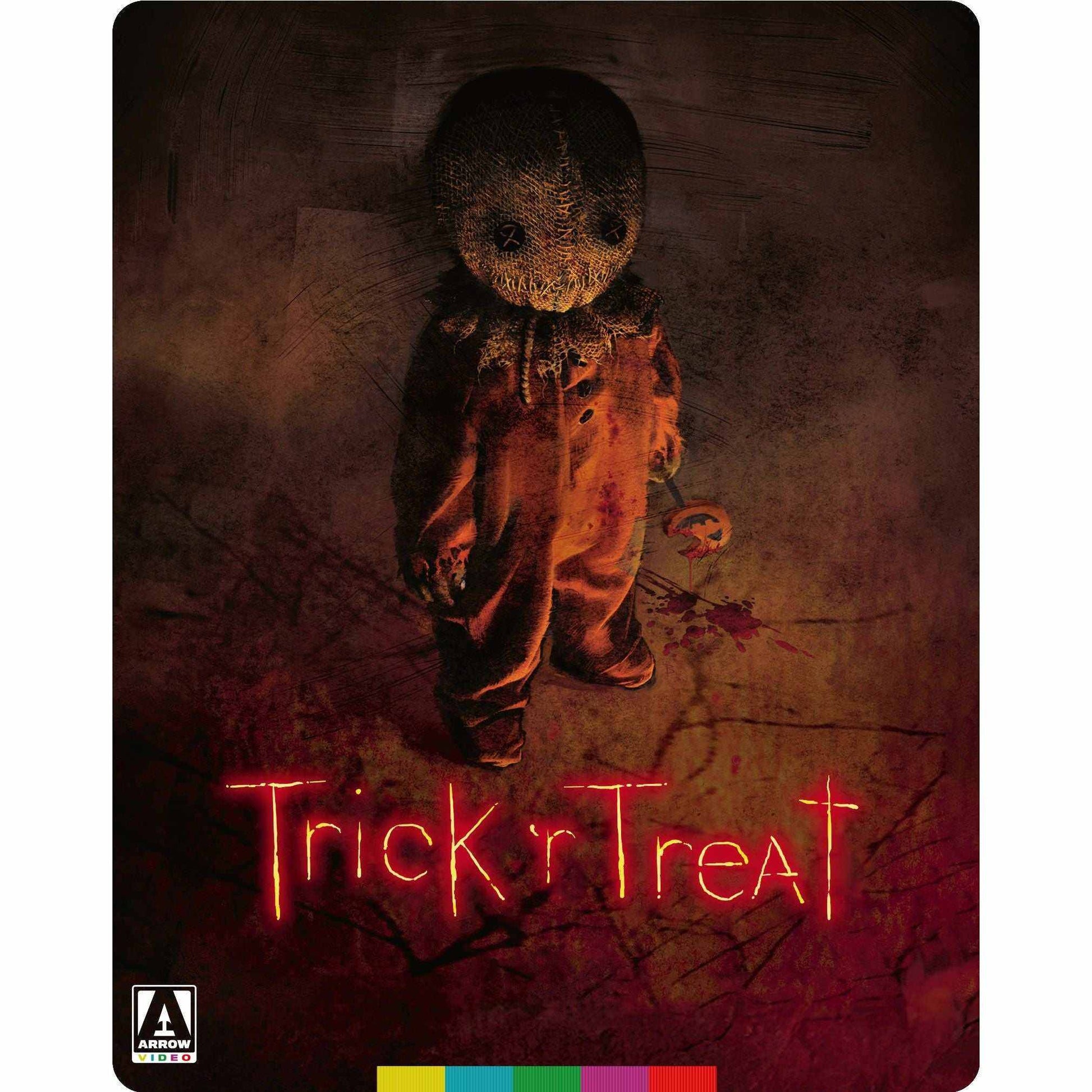 Trick 'r Treat 4K Ultra HD Limited Edition Steelbook cover featuring Sam character on dark haunted background