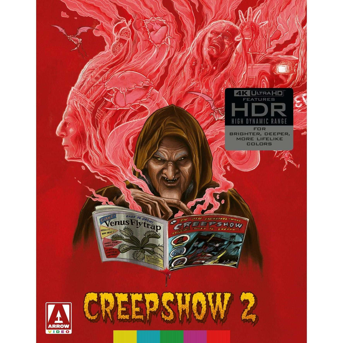 Creepshow 2 4K UHD box set with slipcover, booklet, and Blu-ray disc.