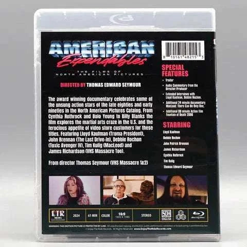 ETR Media "American Expendables" documentary Blu-ray cover with slipcover.