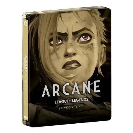 Arcane League of Legends Season Two limited edition steelbook with character artwork on the cover