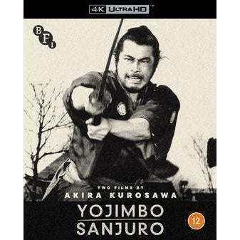 Limited Edition 4K Ultra HD cover of Akira Kurosawa's "Yojimbo and Sanjuro" featuring samurai artwork.