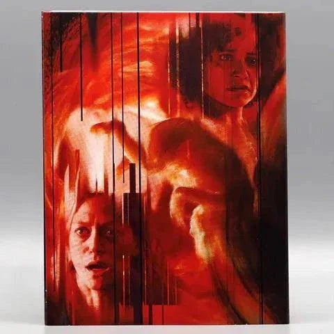 Birth/Rebirth Blu-Ray with slipcover featuring eerie red-toned artwork, horror movie collectible.