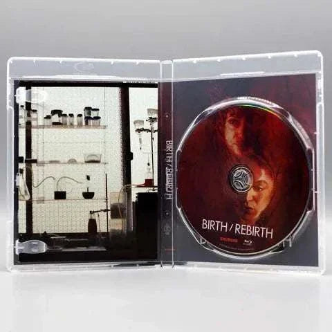 Birth/Rebirth Blu-Ray with slipcover featuring interior artwork and disc.