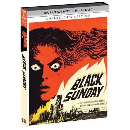 Black Sunday Collector's Edition 4K UHD and Blu-Ray with slipcover featuring classic horror movie cover art.