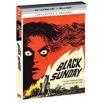 Black Sunday Collector's Edition 4K UHD and Blu-Ray with slipcover featuring classic horror movie cover art.