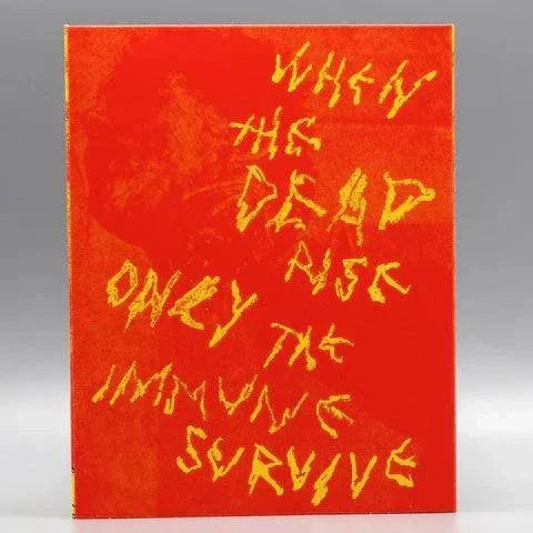 Blood Quantum Blu-Ray with slipcover featuring striking red and orange artwork of a figure standing on a skull.