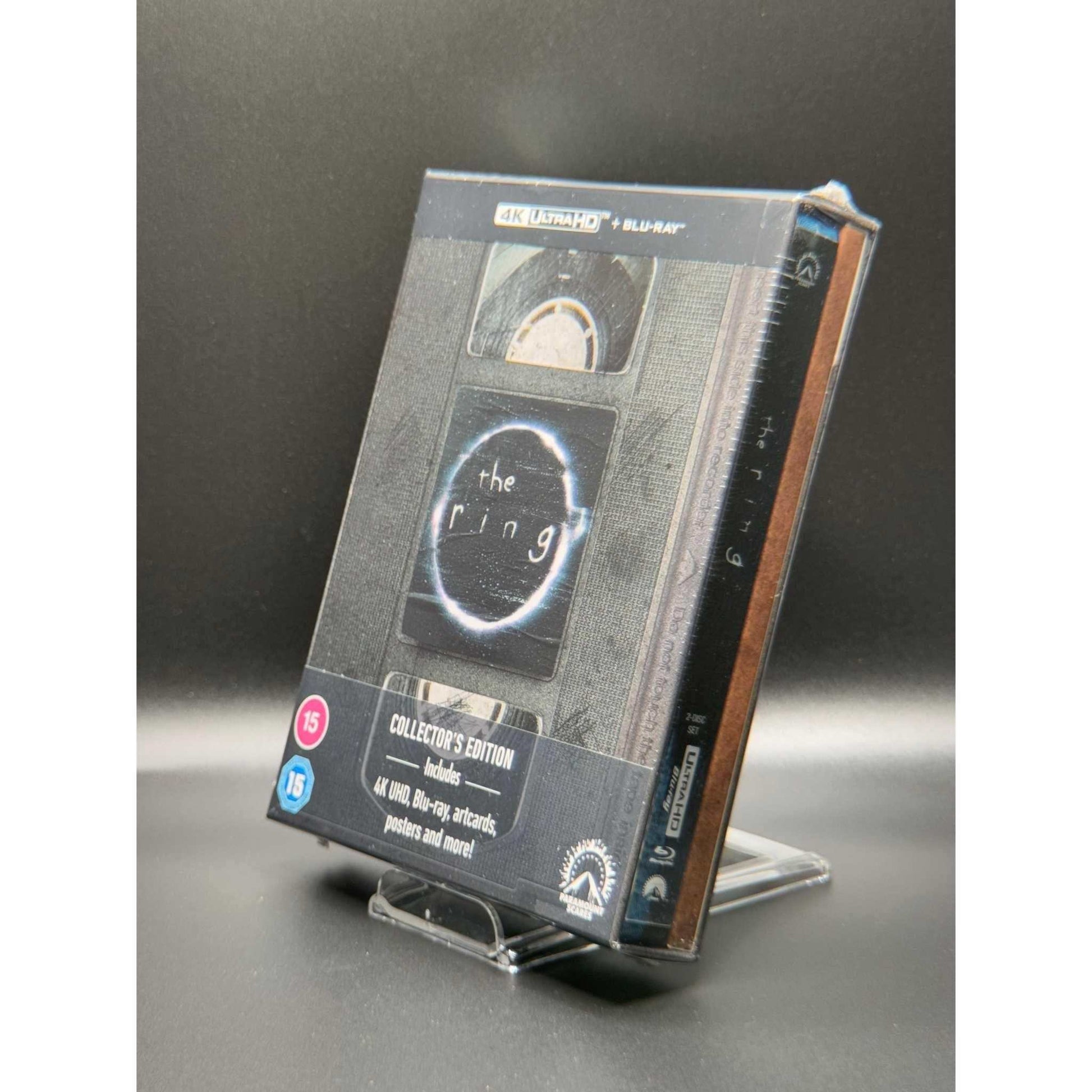 Ring Steelbook Limited Collectors Edition 4K Ultra HD Blu-Ray with slipcase and art cards.