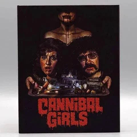 Cannibal Girls Blu-Ray with slipcover featuring original movie artwork.